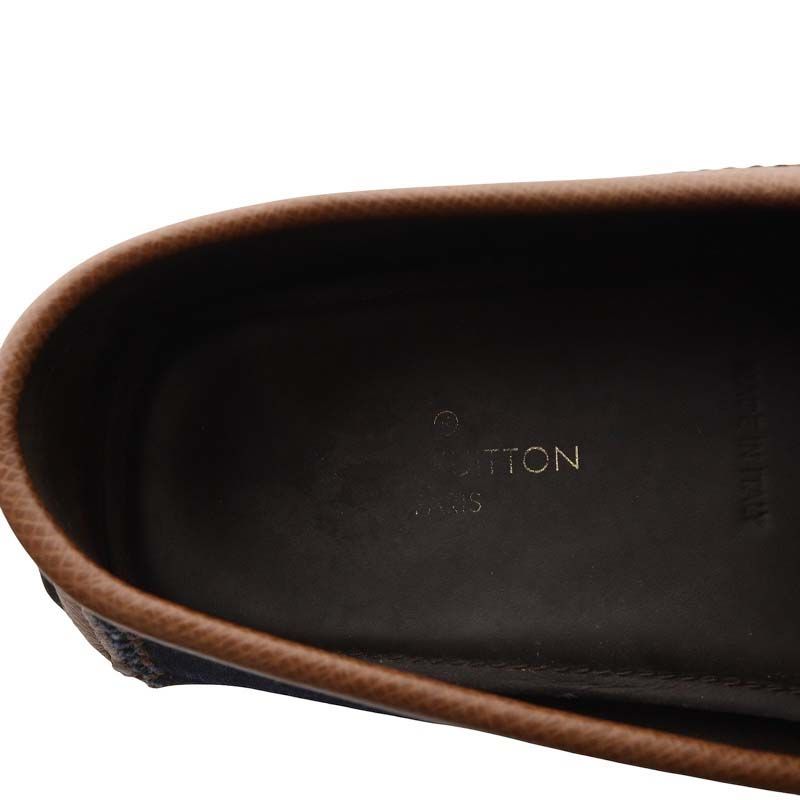 ルイヴィトン LOUIS VUITTON ドライビングシューズ スリッポン デニム  
