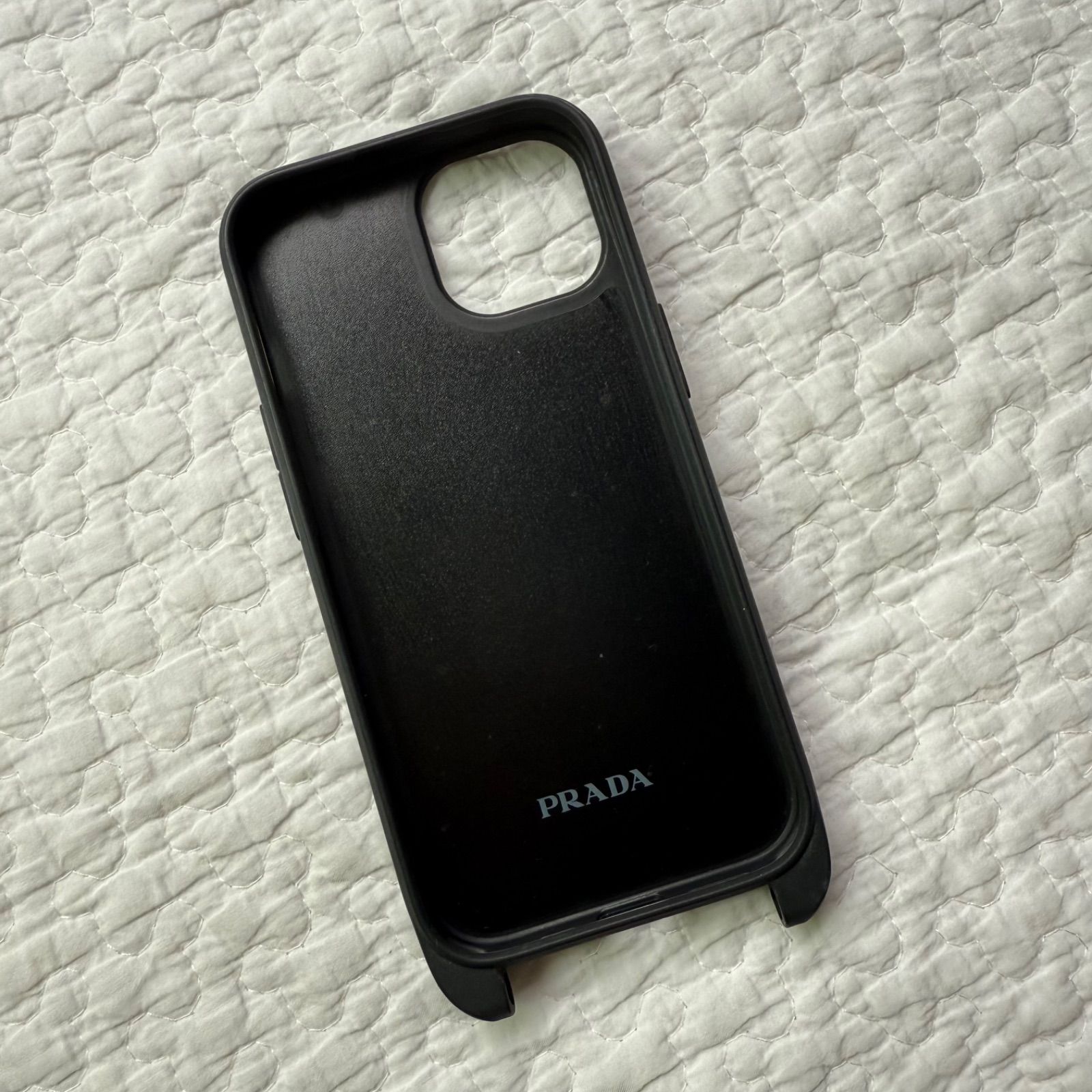 PRADA プラダ 三角ロゴプレート フィアーノレザー iPhone14pro用