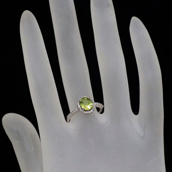 Pt900 スフェーン ダイヤモンド リング 1.35ct D0.24ct - メルカリ 