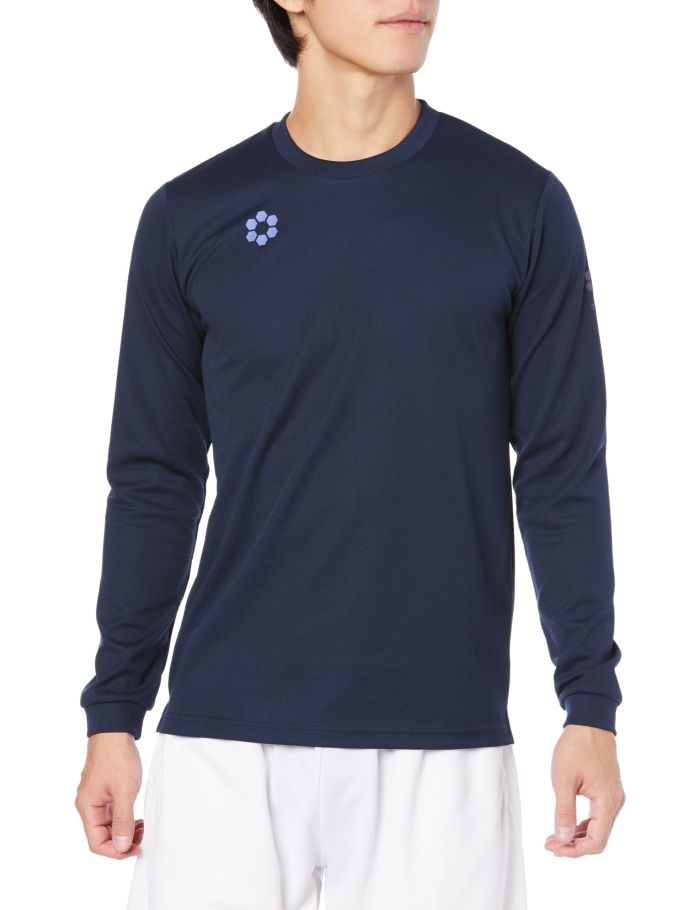 【新品・5営業日で発送】SFIDA(スフィーダ) プラクティスシャツ_L／S (SA23511) 色 : NVY サイズ : M 