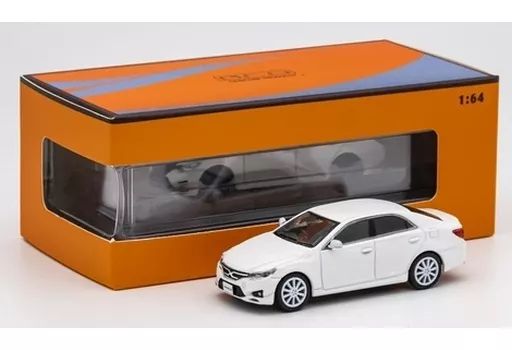 中古】ミニカー 1/64 トヨタ Mark X -RHD(ホワイト×ホワイト