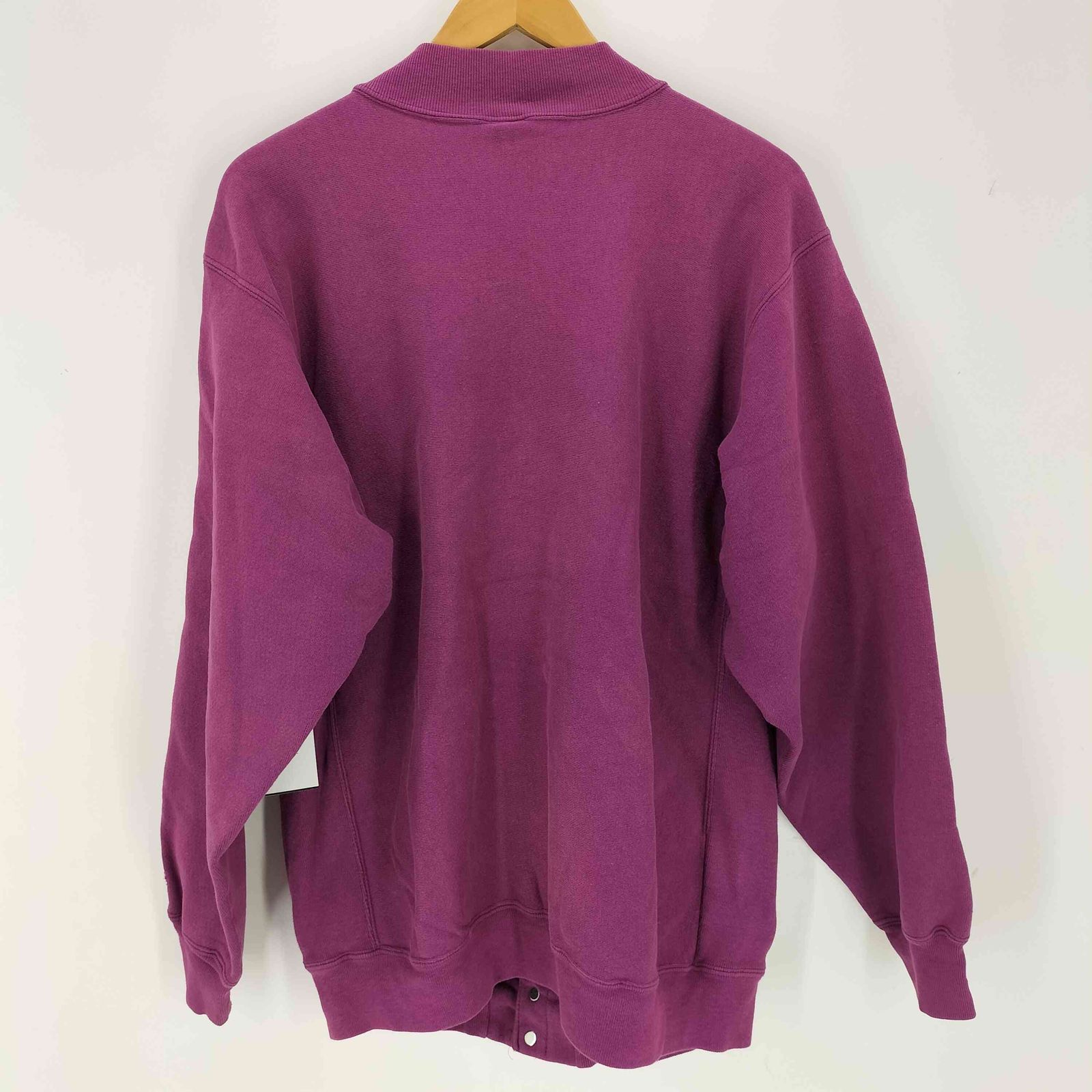 リバースウィーブ　90s 刺繍タグ　usa製　スナップカーディガン　鬼フェード 90s Champion REVERSE WEAVE FULLSNAP CARDIGAN MA