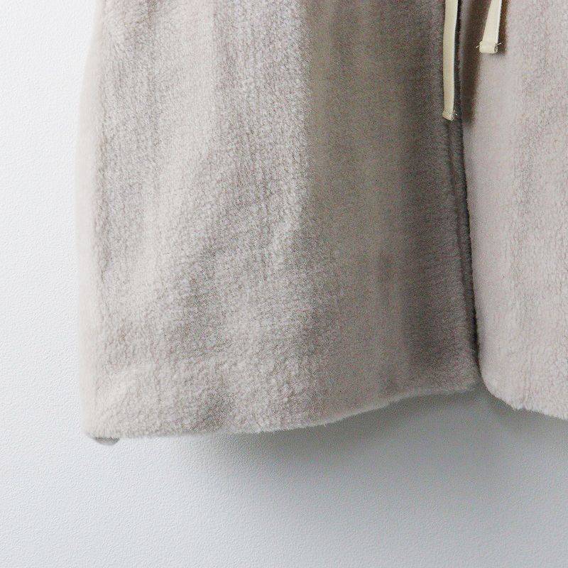 【定価2.8万】ネストローブ nest Robe *ウールフリースベスト*F羽織りジレリボン毛Vネック(1-2502-59)【20C52】 nest Robe 【定価2.8万】ネストローブ *ウールフリースベスト*F