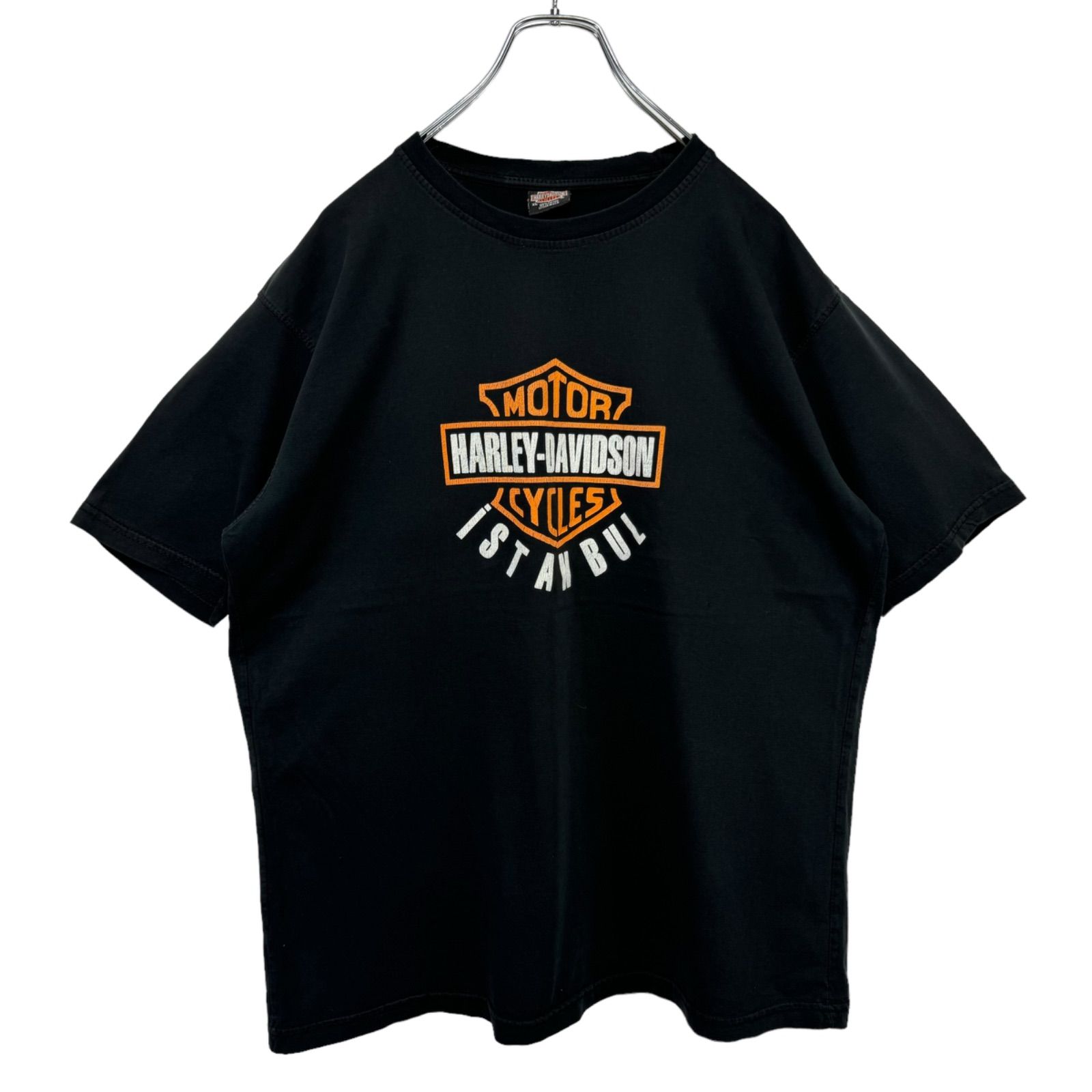 90s XL 希少 UK製 イギリス製 HARLEY-DAVIDSON Print T-shirt
