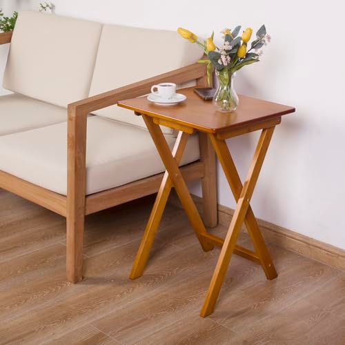 ベッドサイドテーブル 折りたたみサイドテーブル