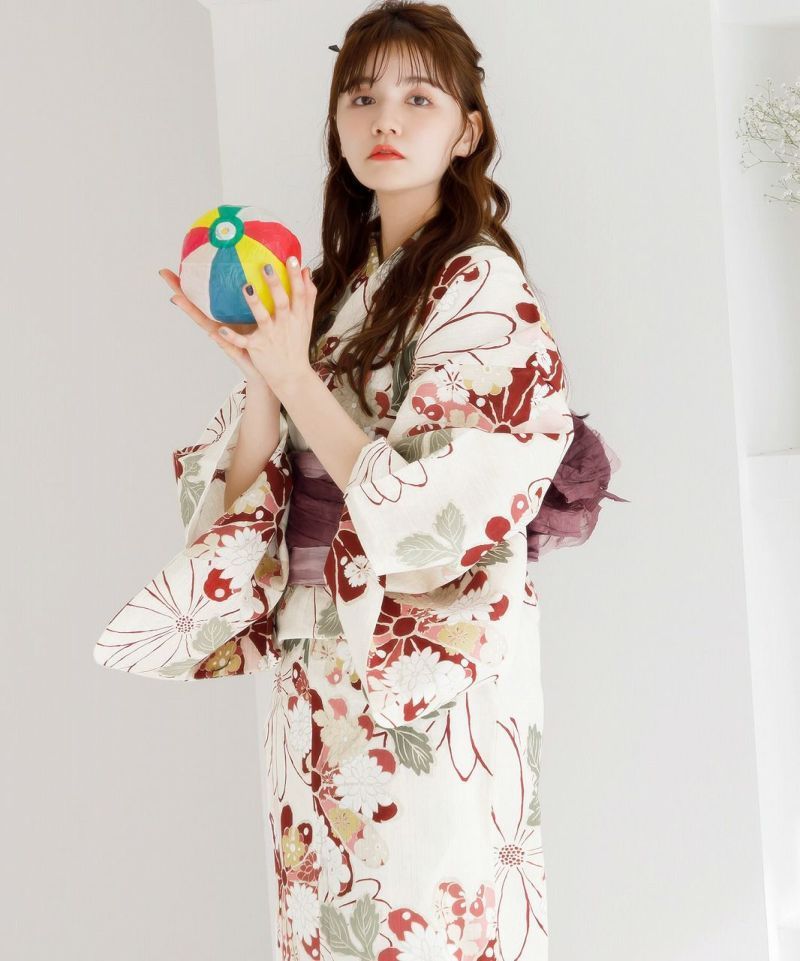 浴衣　レディース　Dita ディータ　古典菊 楽天市場】浴衣 5点セット レディース 2025（ゆかた・しわ兵児帯