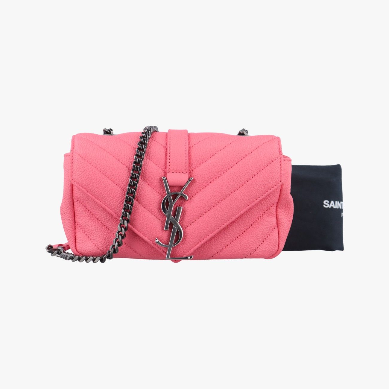 Yves Saint Laurent ピンク ポンチョ イヴサンローランYves Saint Laurentベイビーチャイピンクレザー