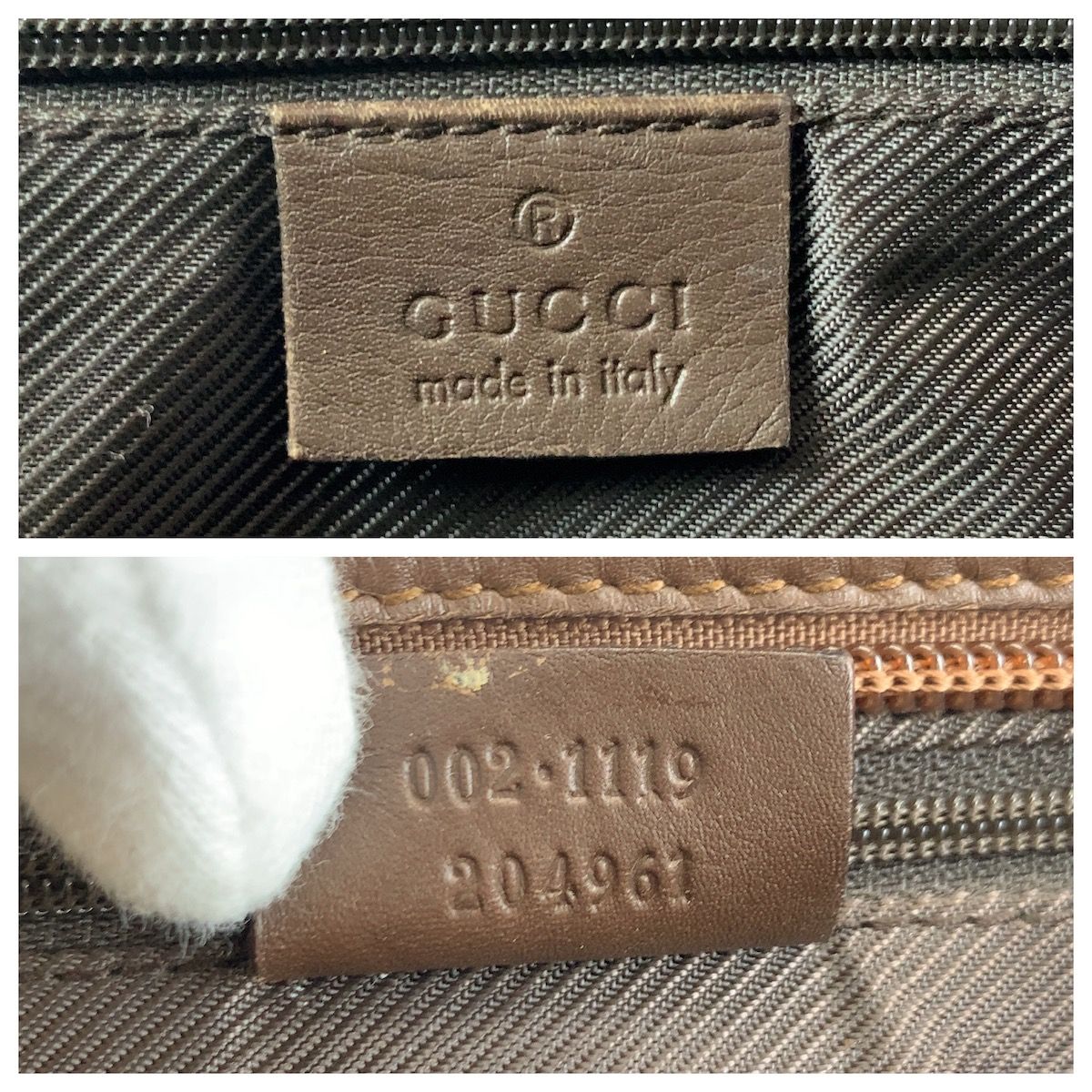 GUCCI グッチ ベージュ ブラウン GGキャンバス/レザー 002 1119 トート  