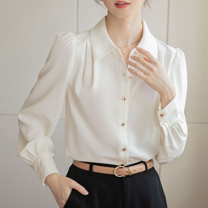 美品♡【ノーブル】ブラウス　日本製　フォーマル　オフィスカジュアル　ホワイト M 美品♡【ノーブル】ブラウス 日本製 フォーマル オフィス