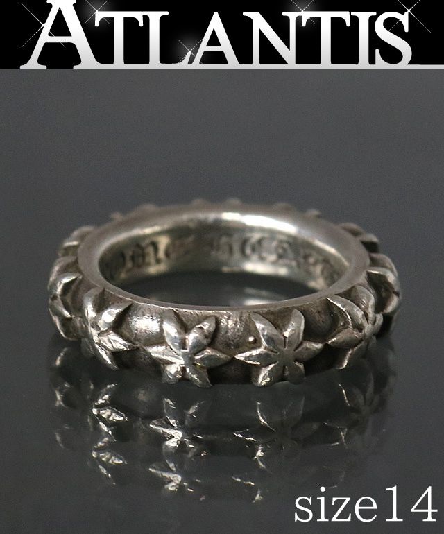 【新品】美品 クロムハーツ スターバンドリング CHROME HEARTS 銀座店 クロムハーツ スターバンド リング 指輪