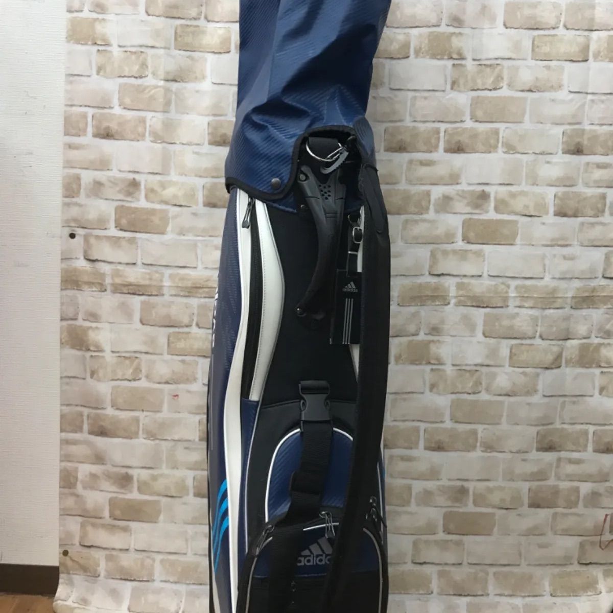 美品！アディダス adidas AWR91 キャディバッグ 9.5型47インチ可 美品！アディダス adidas AWR91 キャディバッグ 9.5型47インチ可