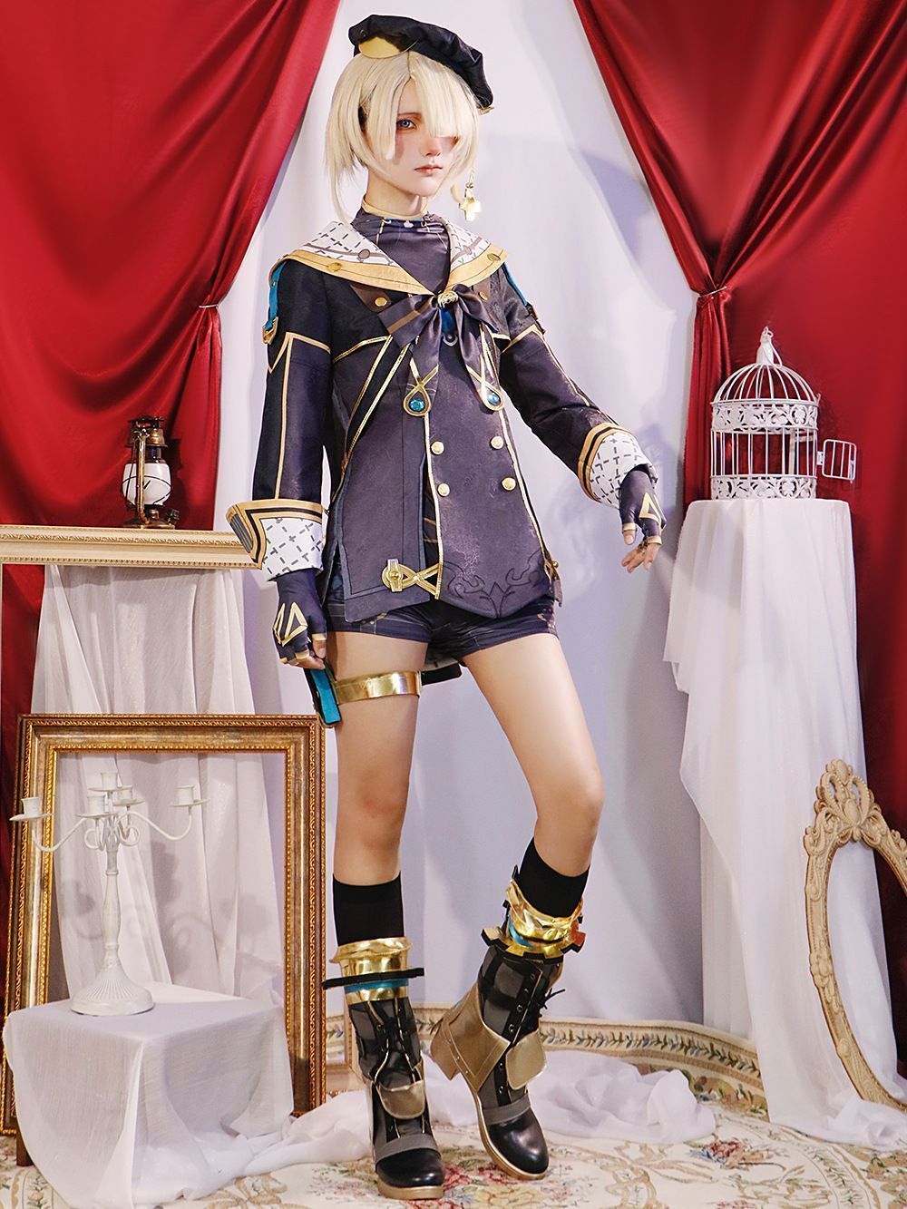 原神コスプレ衣装フレミネ変装アクセ演出服舞台装フルセットハロウイーンパーティーコスチュームクリスマスプレゼント学園祭