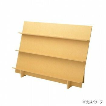 タカ印 組立式木製傾斜飾り棚 44-5852