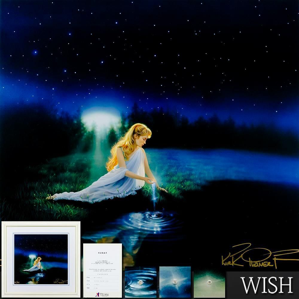 真作 WISH カーク レイナート Kirk Reinert ブリリアント ウォーター シバクローム 手彩色 直筆サイン ◆ダイヤ付 25063603
