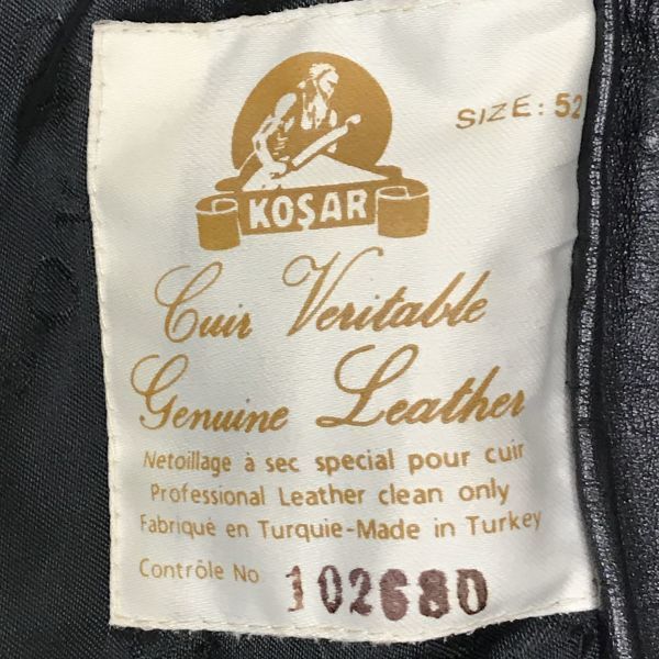 KOSAR◇トルコ製レザージャケット◇ブルゾン - レザージャケット