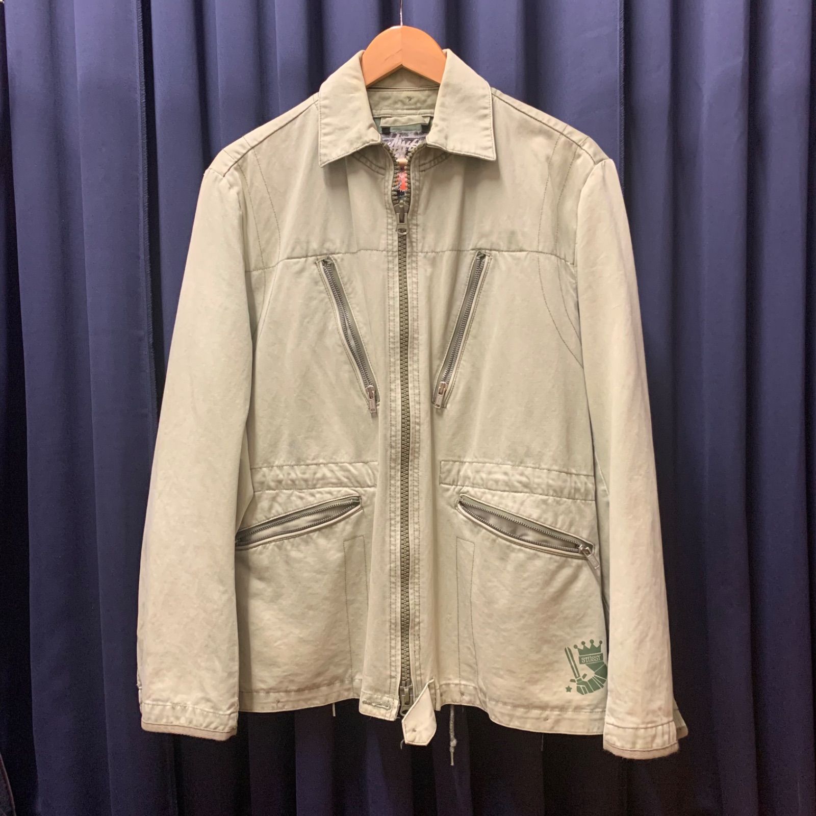 00S STUSSY 黒タグ 八の字 ミリタリージャケット