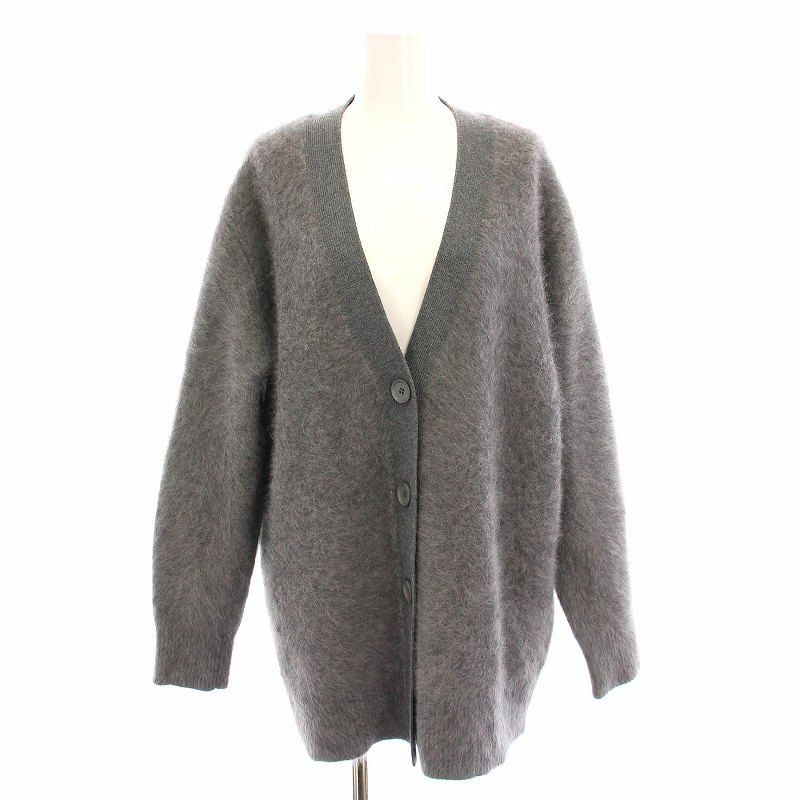 アイシービー iCB 23AW フォックスカシミヤ カーディガン ニット Vネック 長袖 S グレー KRCYSW0506 /YM レディース アイシービー iCB 23AW フォックスカシミヤ カーディガン ニット