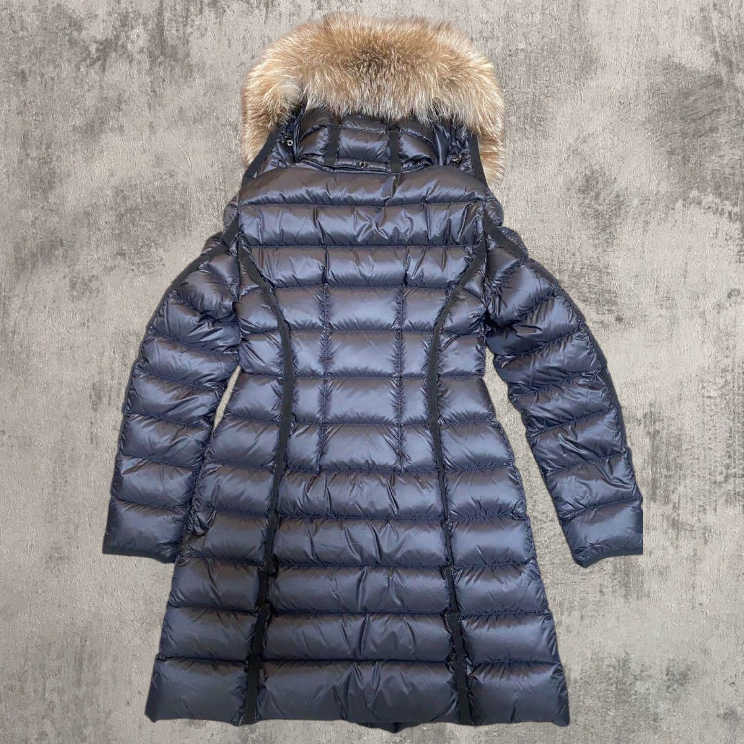 定価４０万円 MONCLER HERMIFUR Foxfur TG00～TG5 Navy Color