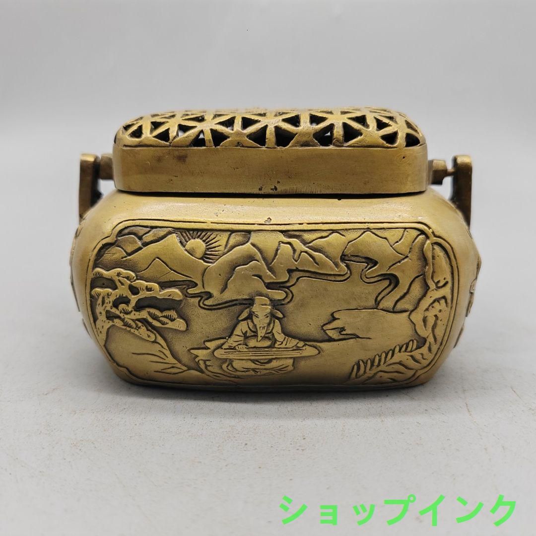 銅製 提梁暖手炉 香り炉 茶道香炉 香道具 装飾品 工芸品 置物 銅製 提梁暖手炉 香り炉 茶道香炉 香道具 装飾品 工芸品 置物