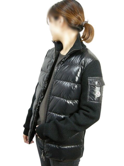 サイズXS-L□新品□モンクレール ニットダウンジャケット ブラック 
