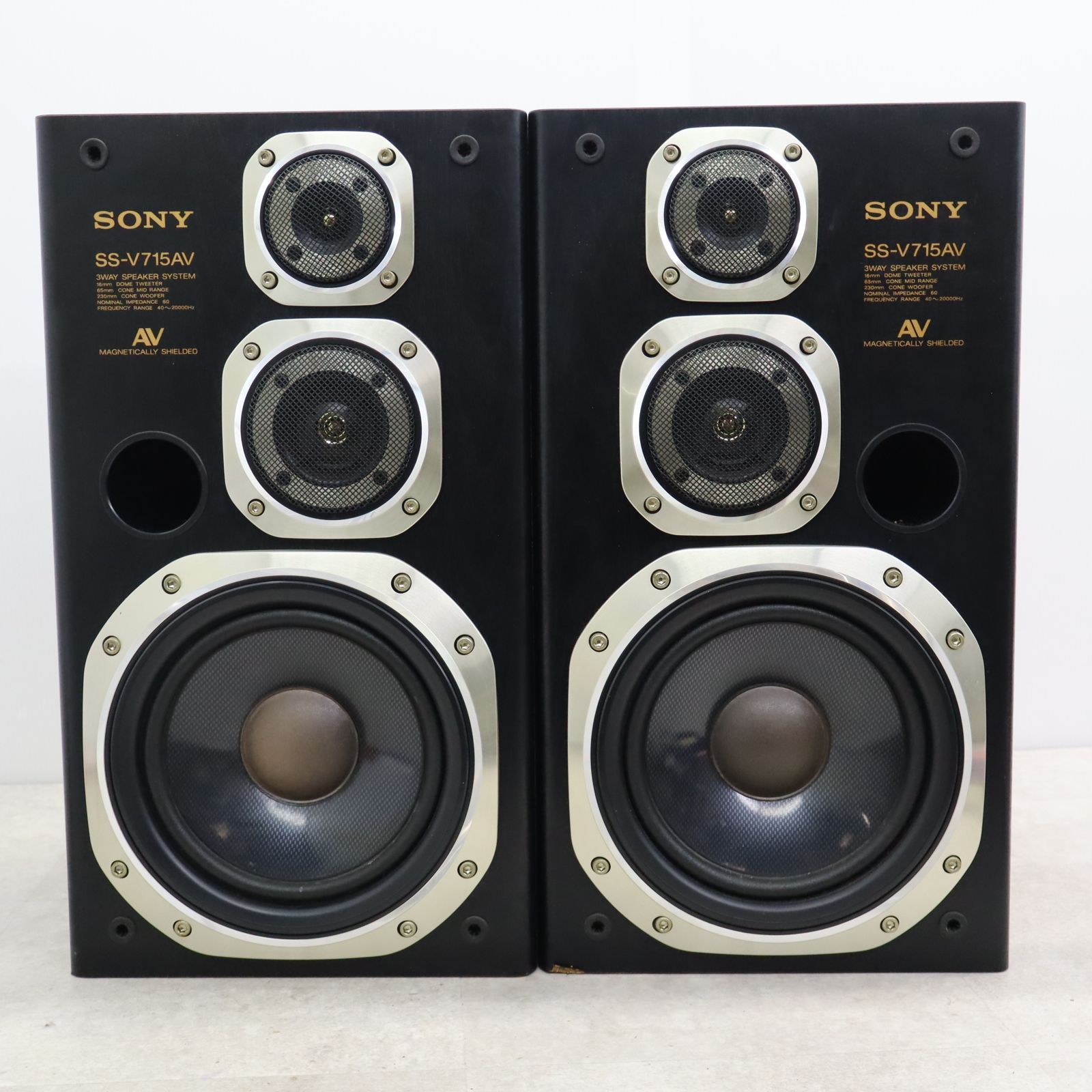 SONY ソニー 3WAY スピーカー SS-V715AV ペア 動作確認済み ▽USED品 ｜3 WAY スピーカー 左右・ペア｜ソニー SONY SS