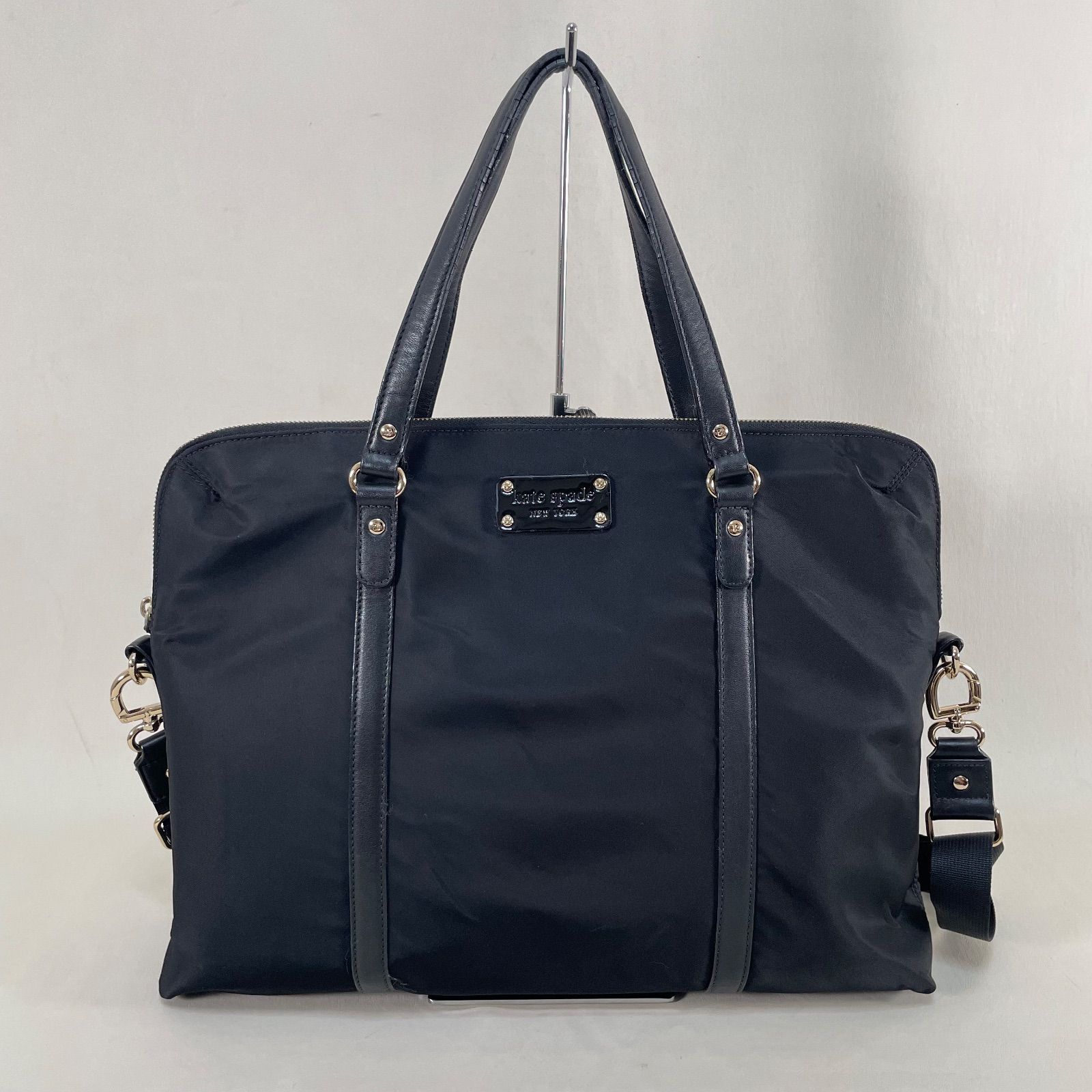 A10 Kate spadeビジネスバッグ PCケース 2way ナイロン ブラック