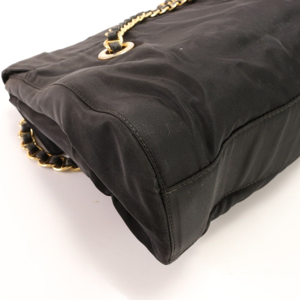 プラダ ギャランティ付 テスート ナイロン 三角ロゴ チェーン