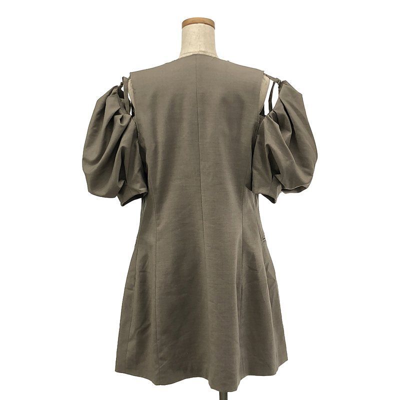 MAISON SPECIAL】Puff Sleeve Tunic/36/グレー MAISON SPECIAL 