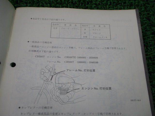 ドリーム500 パーツリスト 2版 ホンダ 正規  バイク 整備書 CB500T 当時物 お見逃しなく 車検 パーツカタログ 整備書:22288759