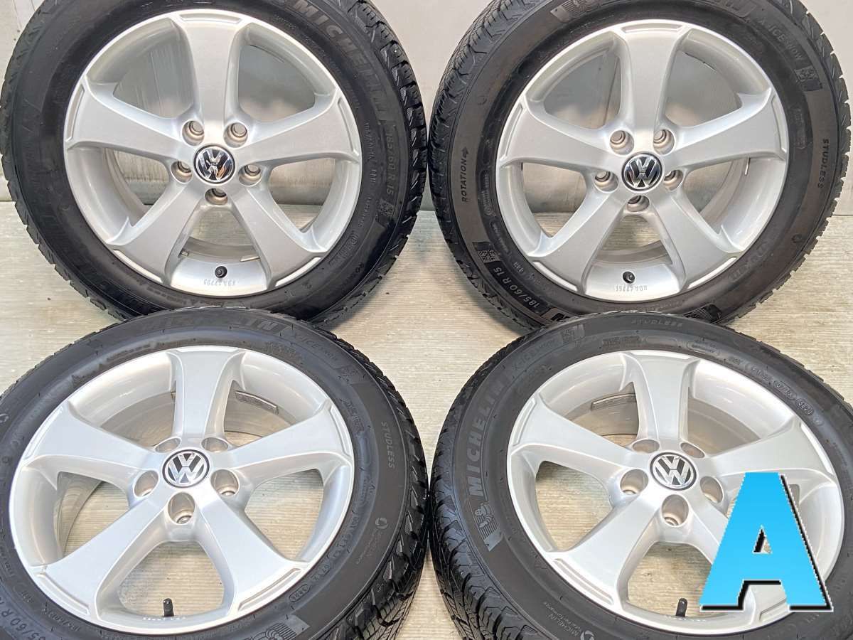 VW 純正アルミホイール&スタッドレスタイヤ 4本セット 205/55R16