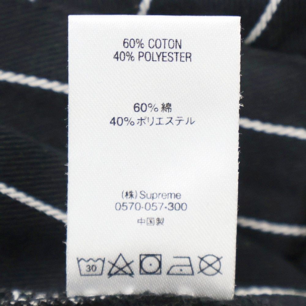 SUPREME (シュプリーム) 21SS Work Pant ストライプ総柄 ノータック