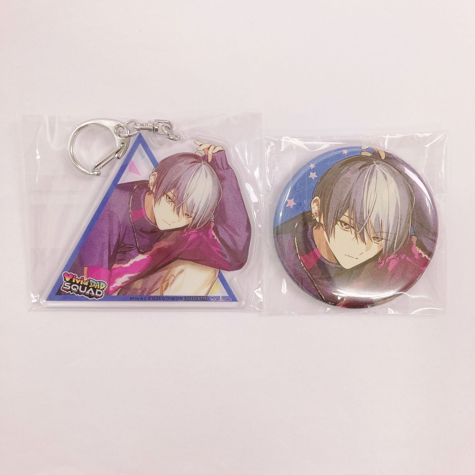 青柳冬弥 56mm缶バッジ+アクリルキーホルダー 「CD プロジェクト