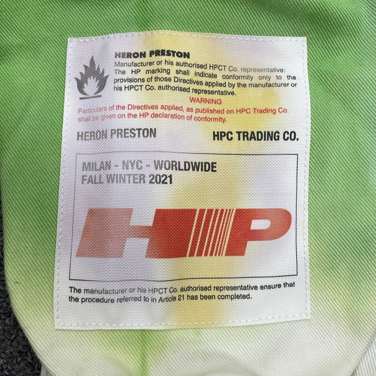 未使用品 HERON PRESTON 21AW タイダイ デニム シャツ ジャケット 
