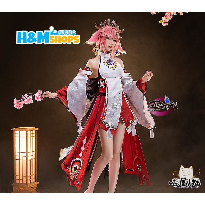 猫屋小舗 原神 コスプレ 八重神子 やえみこ 衣装 ウィッグ 靴 武器 追加可yh0620026
