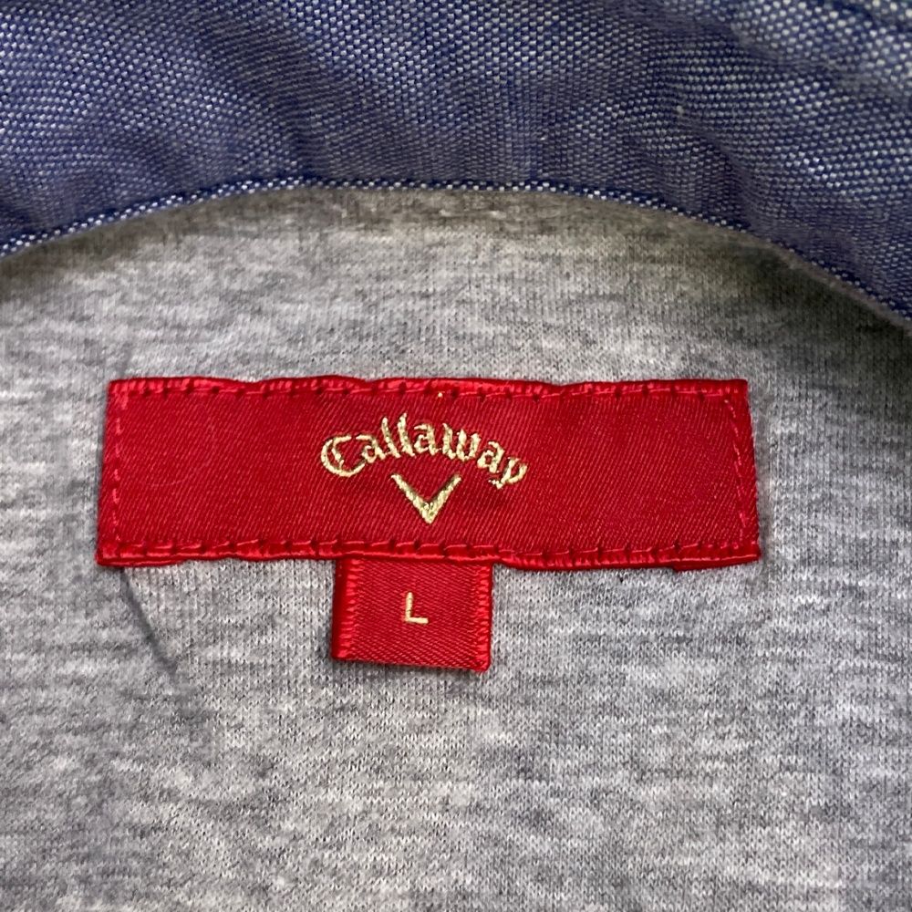 新品　ゴルフウェア　キャロウェイ ブルゾン 袖・ネック着脱可 赤　3L サイズ：M CALLAWAY キャロウェイ ハーフジップ 長袖Tシャツ 総