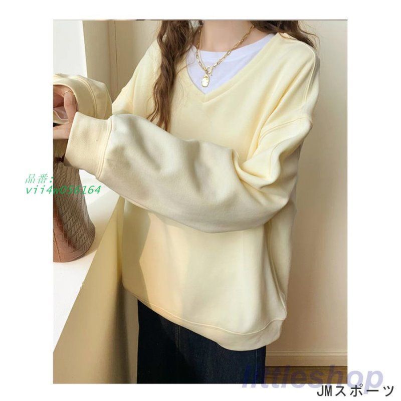 45R☆裏毛のフレアースウェット＊ロングスリーブTシャツ/杢グレー