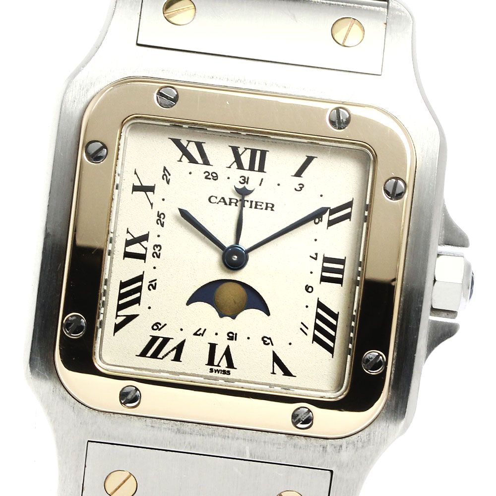 カルティエ CARTIER 119901 サントスガルべ LM ムーンフェイズ