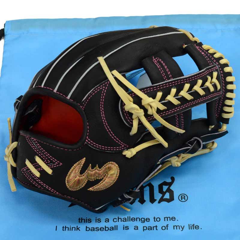 ジームス Zeems 限定 硬式グラブ 三方親 内野手用 コウモリ型