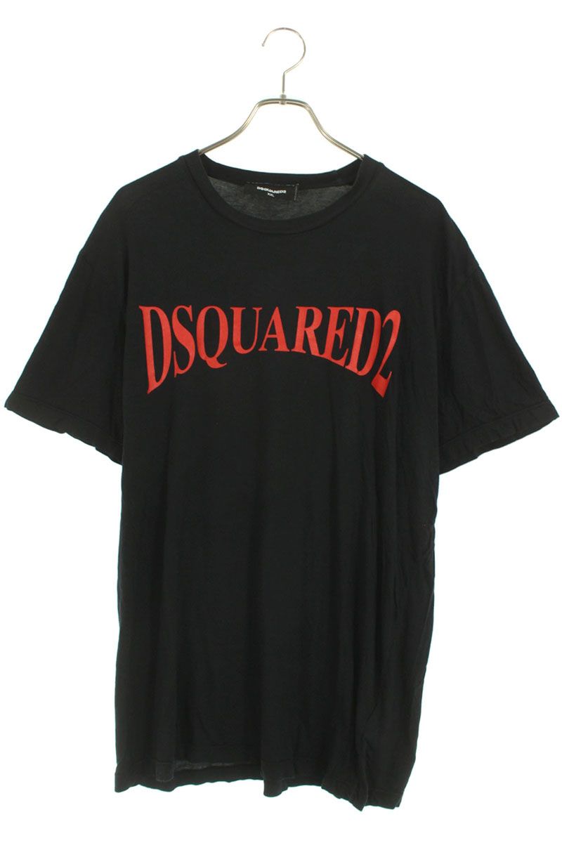 ★美品★ DSQUARED2 Tシャツ 半袖 プリント ロゴ イタリア製 3XL DSQUARED2 ディースクエアード Tシャツ 半袖 クルーネック 丸首