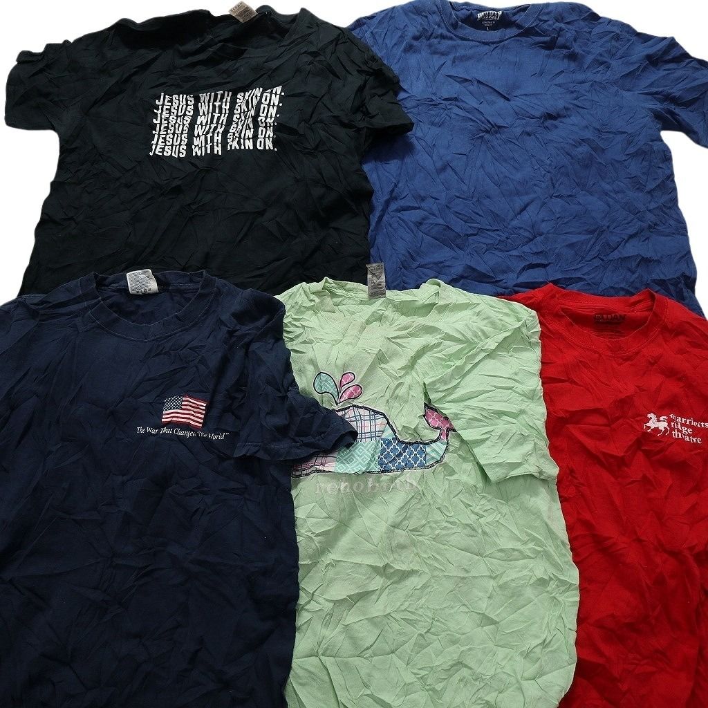 古着卸 まとめ売り カラーmix プリント 半袖Tシャツ 20枚セット
