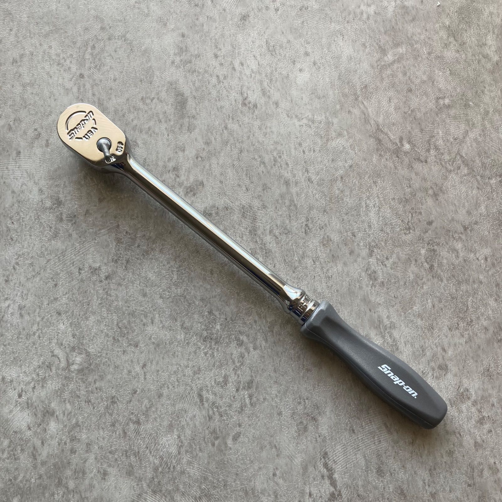 SNAP-ON 3 8dr ロングラチェット クラシックグリップ ダークチタニウム FHLD80DT