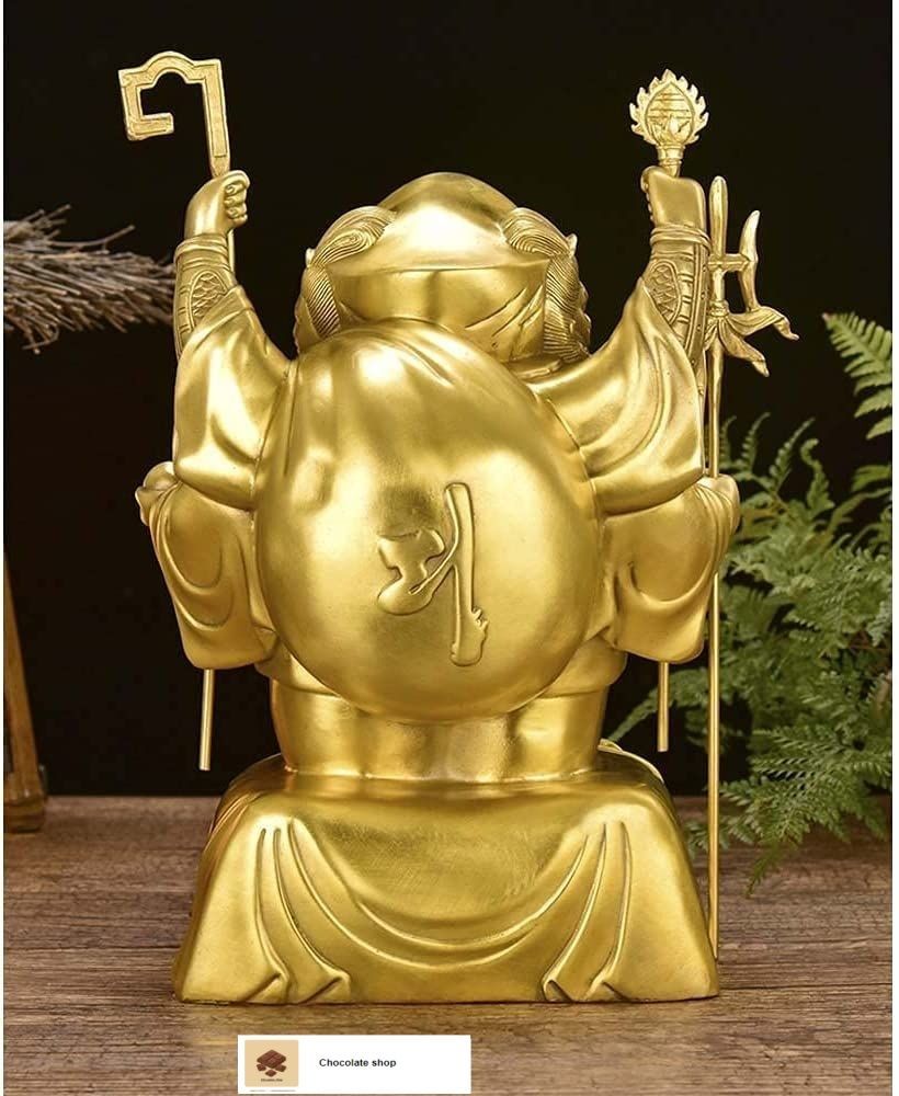 金運招福　三面大黒天　仏像　厨子　木製 　福の神 Amazon｜仏像 大黒天 置物 三面大黒天 縁起物 開運招福七福神