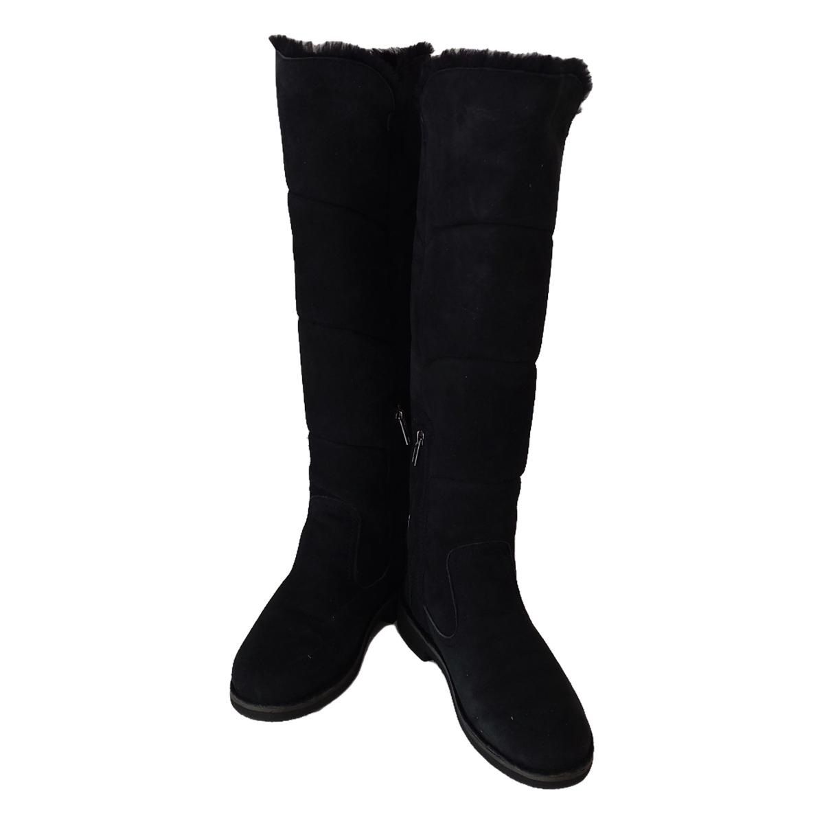 UGG(アグ) ロングブーツ 24.5 レディース シブリー 1014430 黒 ムートン - メルカリ