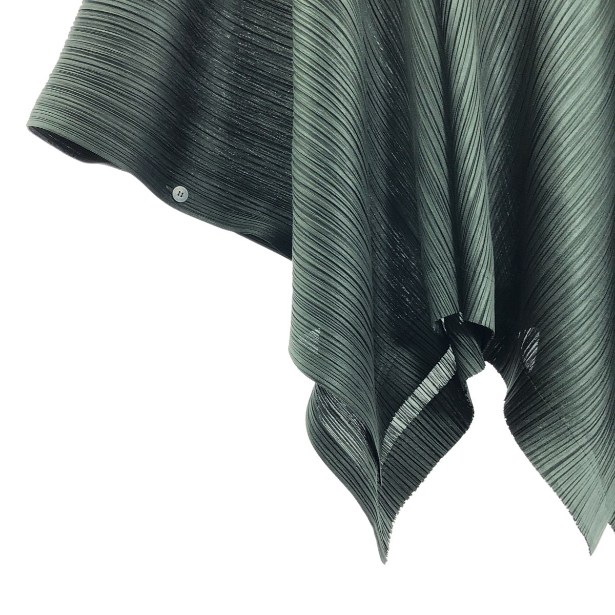 プリーツプリーツ　ハイネック　ポンチョ　グリーン PLEATS PLEASE ISSEY MIYAKE / プリーツプリーズイッセイミヤケ