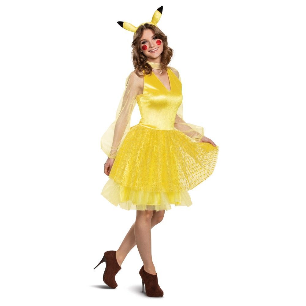ピカチュウ 衣装、コスチューム 大人女性用 ポケットモンスター Deluxe ポケモン コスプレ 7-9