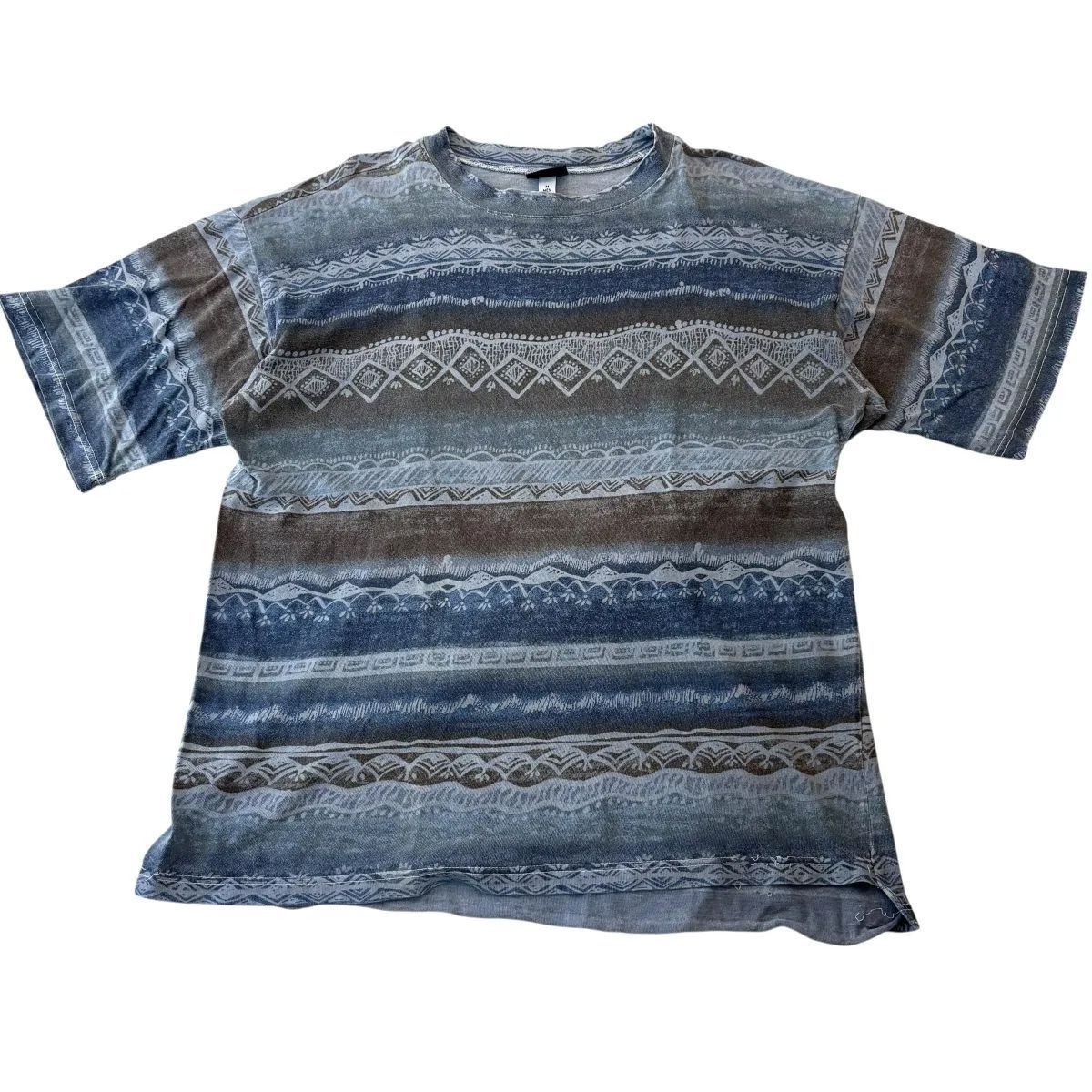 初期タグ USA製 80s~90s GRAMICCI S/S TEE グラミチ 総柄ボーダーT 