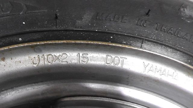 JOGアプリオ 4JP-7275xx の フロントホイール タイヤ付:#1741938048