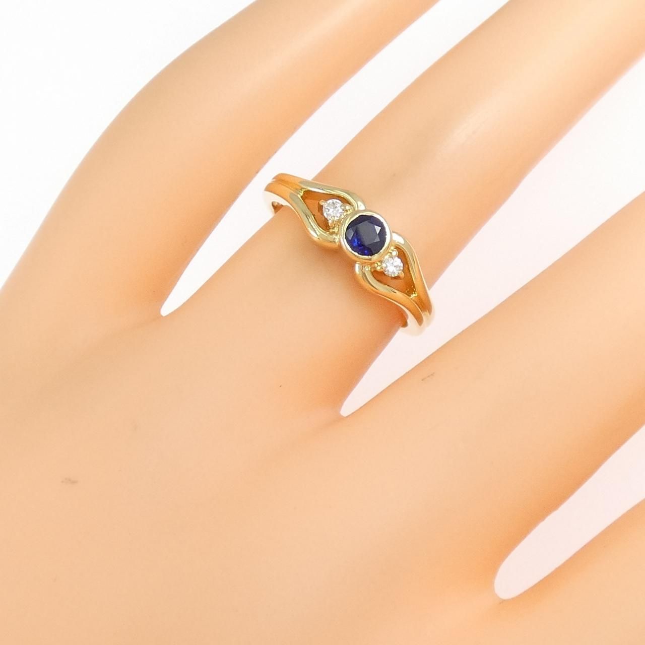 ミキモト サファイヤ リング 0.25CT MIKIMOTO - 【現行超美品  