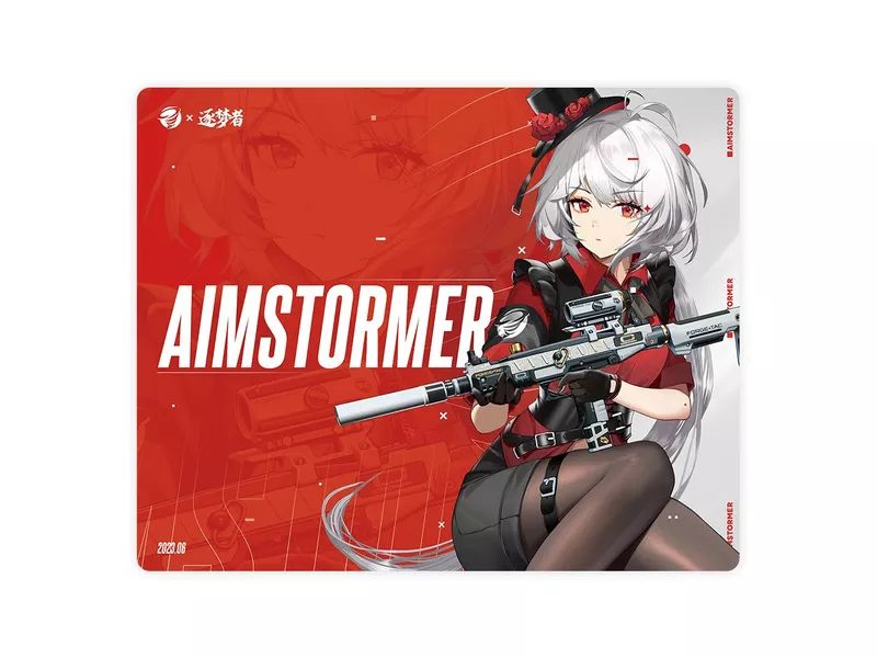 Dream Gamer Float Glass Mousepad AIMSTORMER RED
