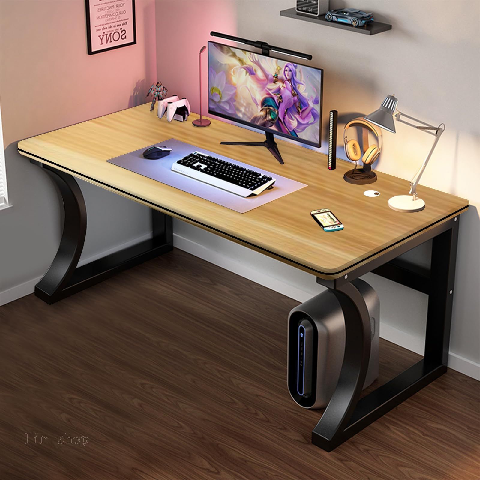 萩原 収納ベンチ 引き出し付き 簡易 デスク 【子供部屋のおもちゃ入れ  